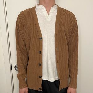 TOPMAN Oversized Button Knit Cardigan
